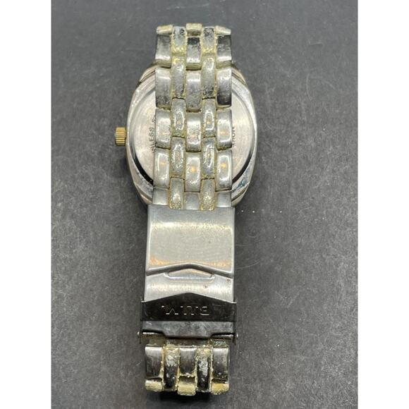 Bum Equipment 3316 Analog Date/Day Mens Quartz Watch Black Dial Silver Tone 36mm - Picture 8 of 12